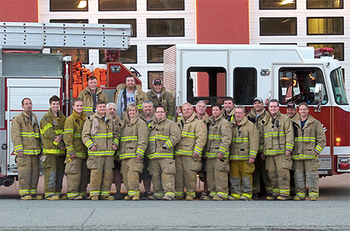 The members of the Lake Cowichan Fire Department